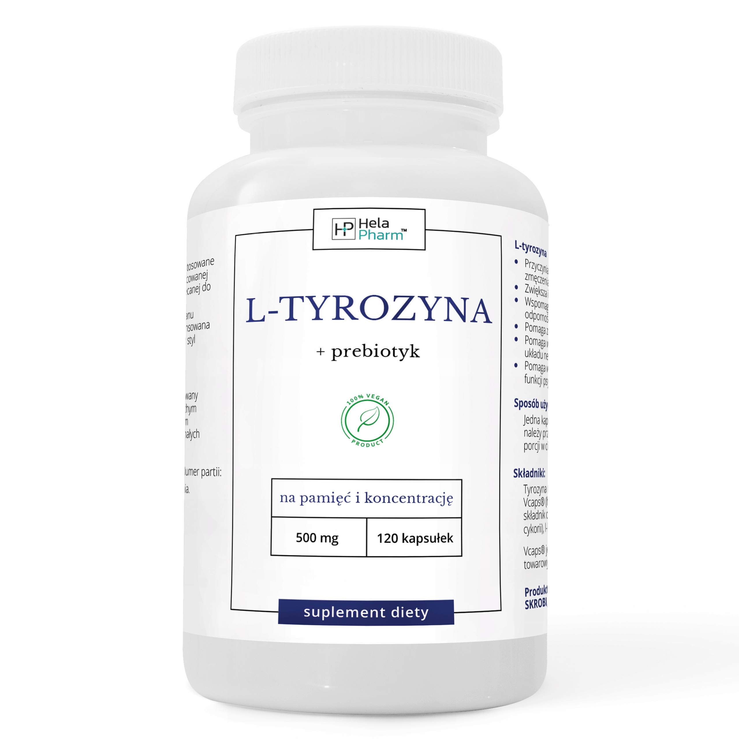 L-TYROZIN Tirosine 500 mg Pamäť 120 kaps
