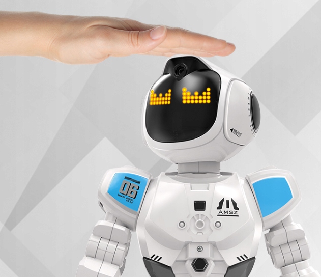 INTERAKTYWNY ROBOT ZDALNIE STEROWANY PROGRAMOWANY POLSKI DUŻY NOWY PREZENT Materiał plastik