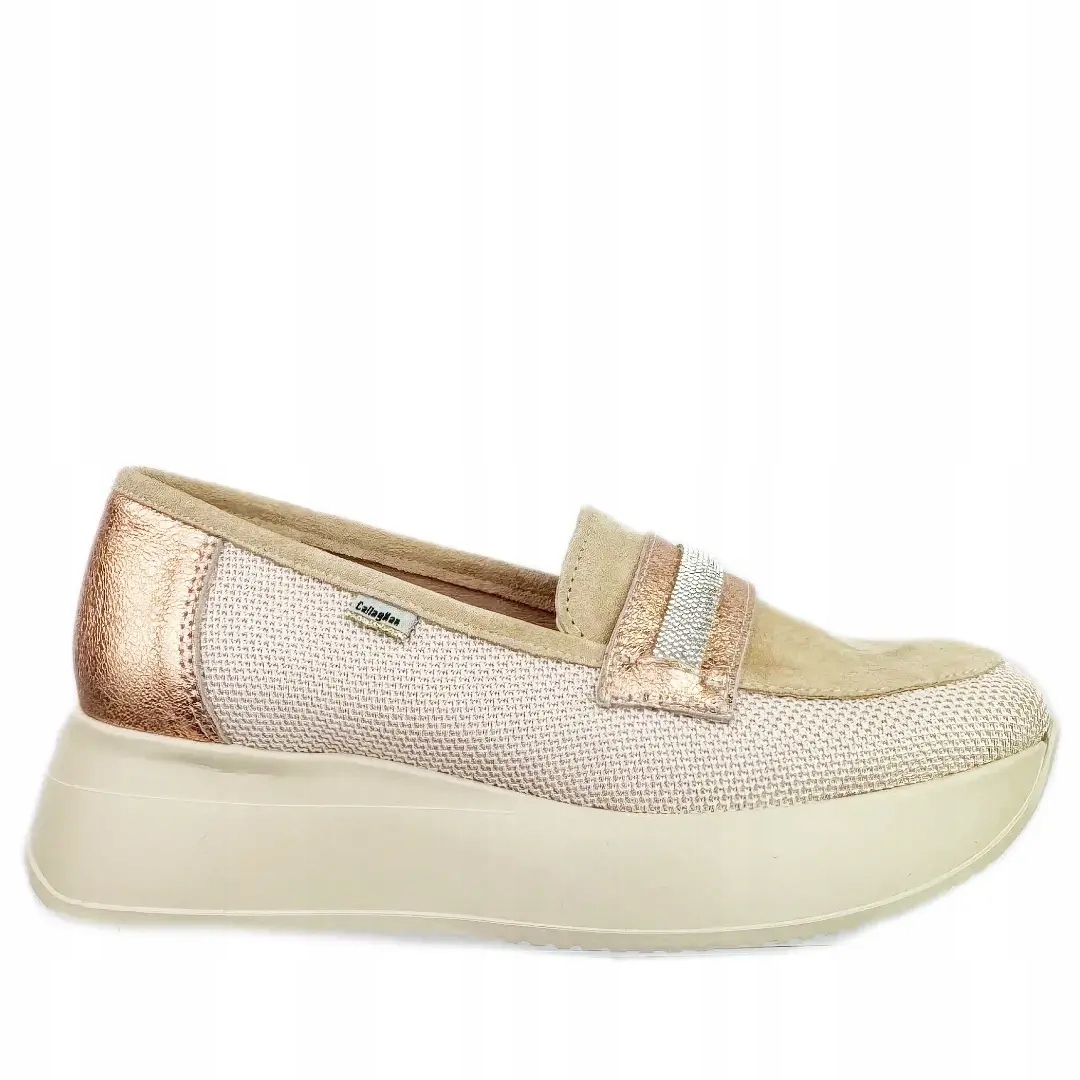 Dámské mokasíny CallagHan 60303 pesca pink babylon 38, růžová