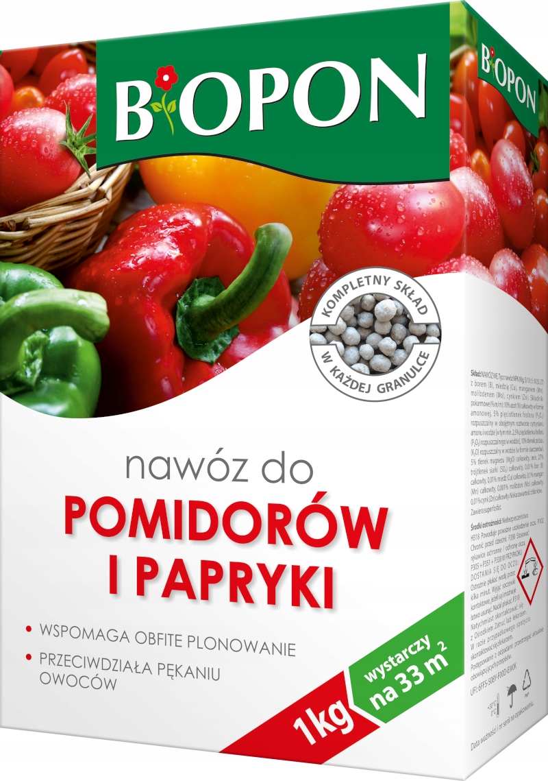 

Biopon Nawóz do pomidorów i papryki granulat 1kg