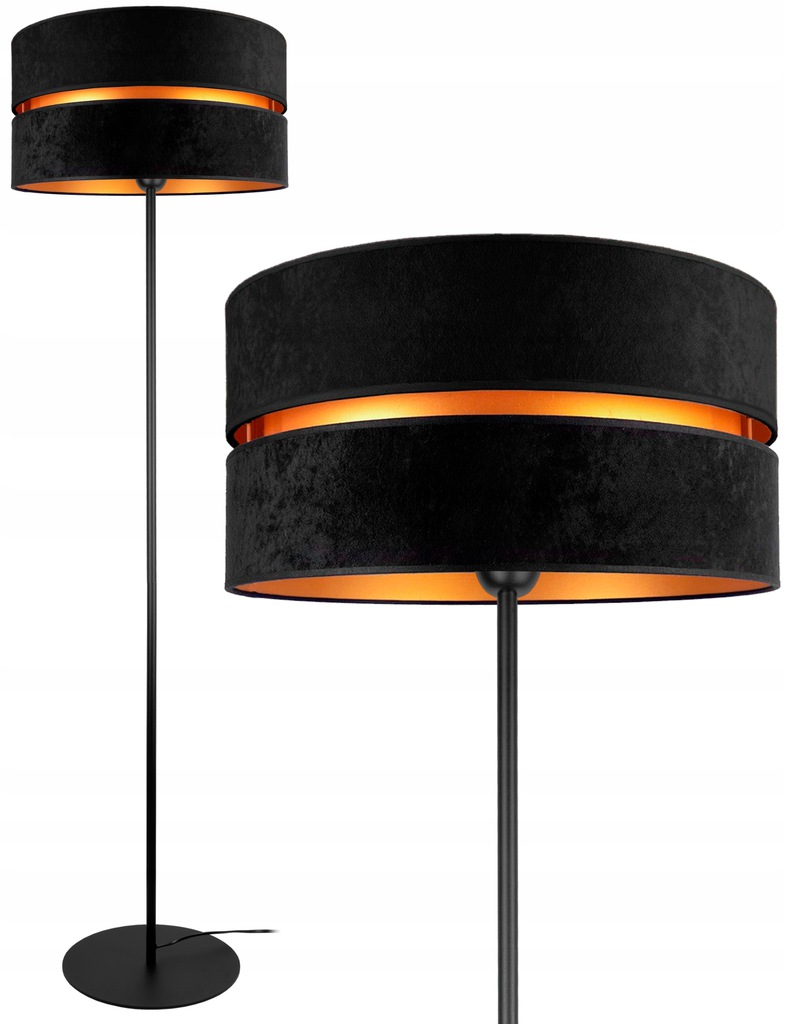 

Nowoczesna Lampa Stojąca Podłogowa Welur Loft Led