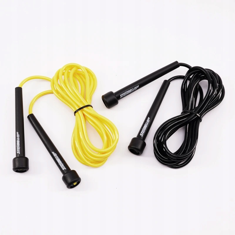 StormCloud Skakanka bokserska crossfit PCV Basic podstawowa czarna