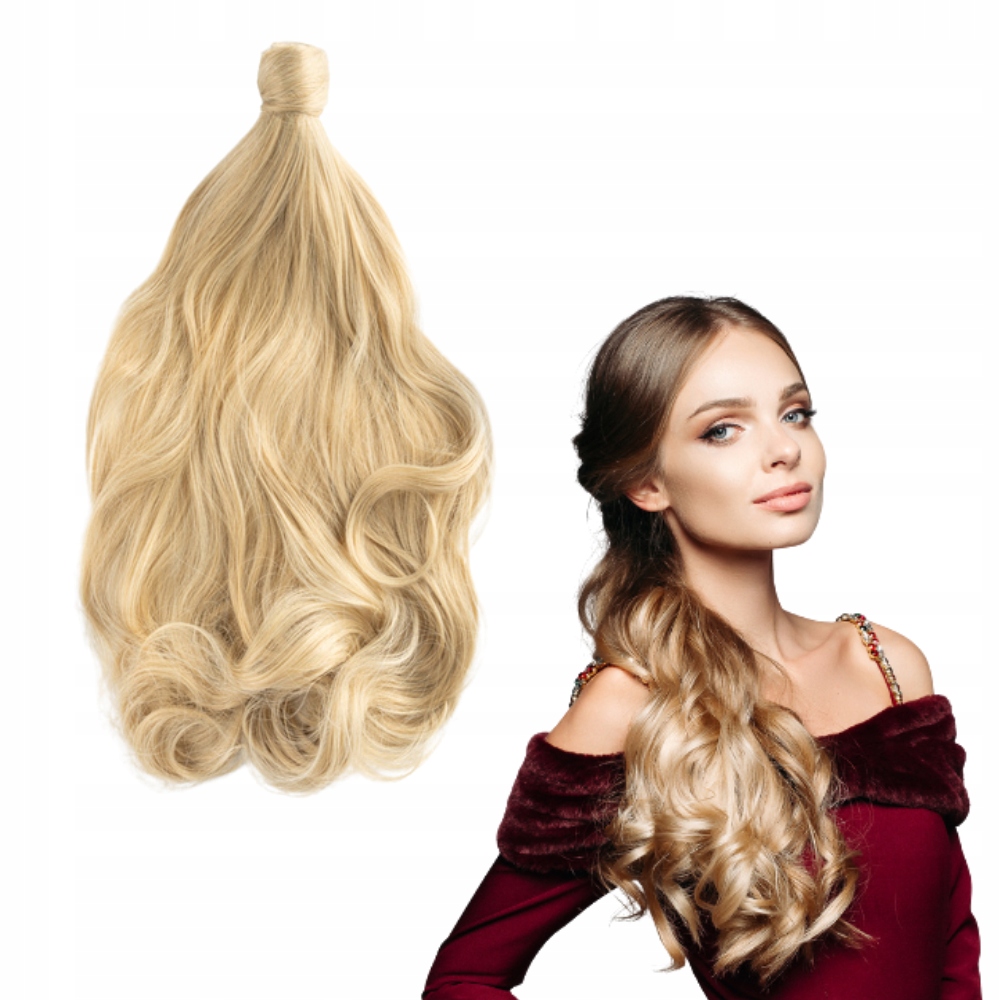 Syntetický Kužený Poník 60 cm blond #R24/613