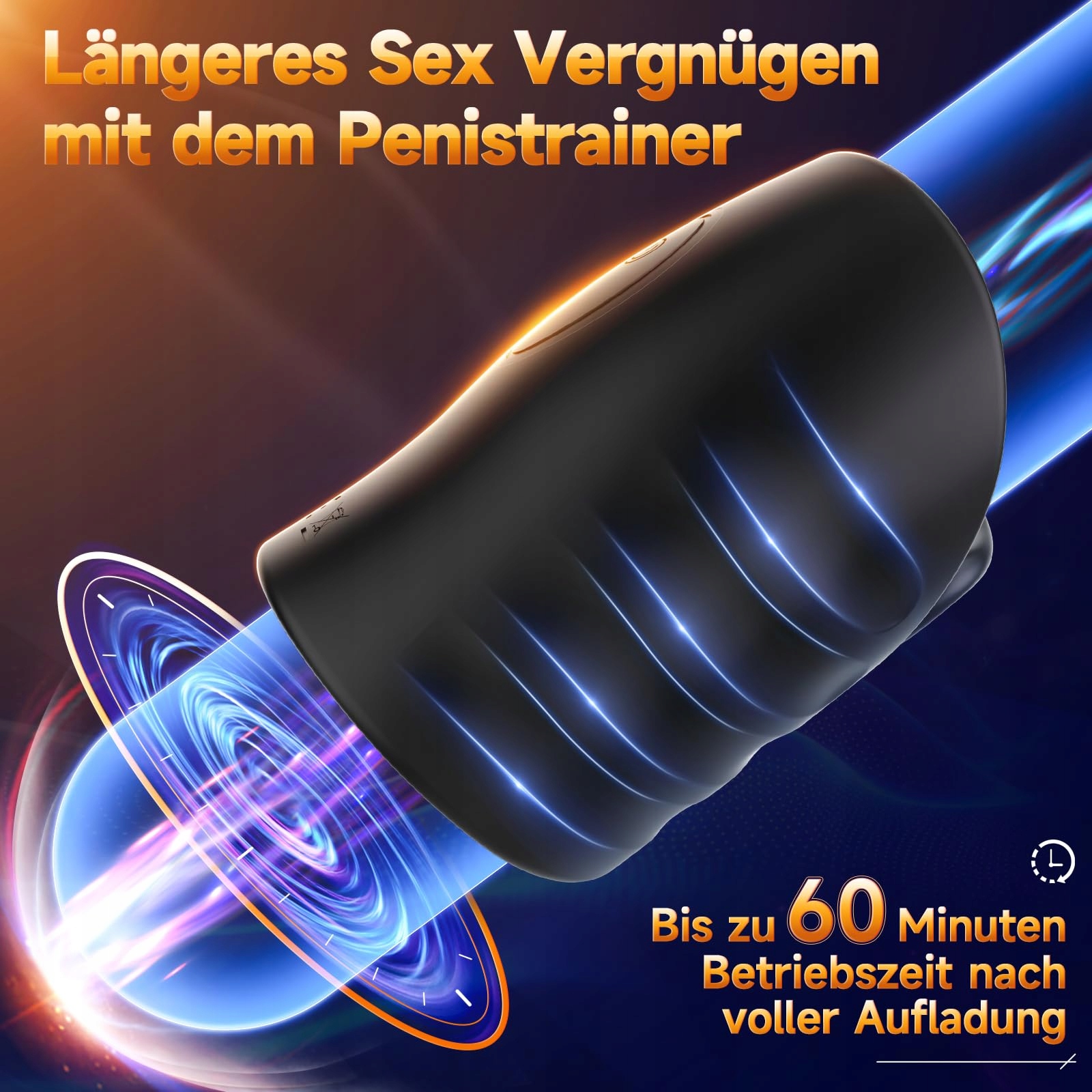 APP STEUERUNG Wibrator Dla Mężczyzn Z 9 Trybami Wibracji Masturbator — miniatura 8