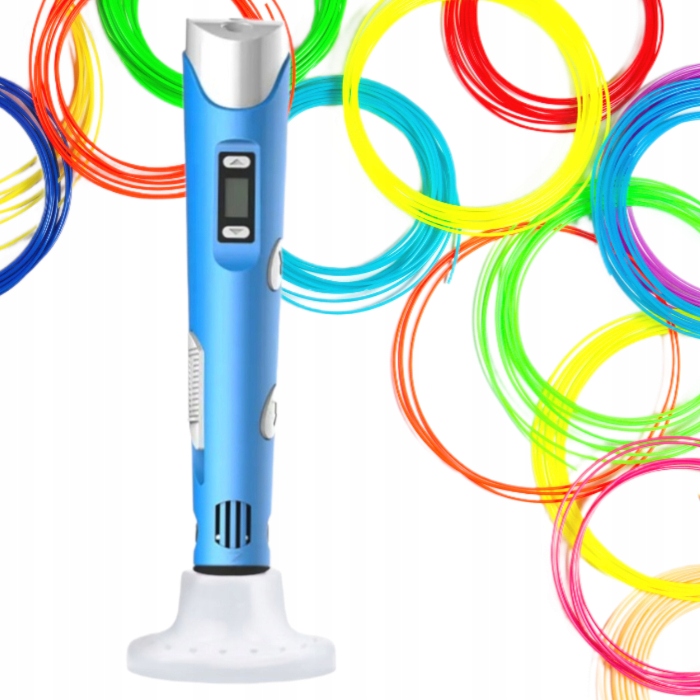 DŁUGOPIS DRUKARKA 3D PEN ZESTAW + WKŁADY PODSTAWKA ZASILACZ DLA DZIECI Wiek dziecka 5 lat +