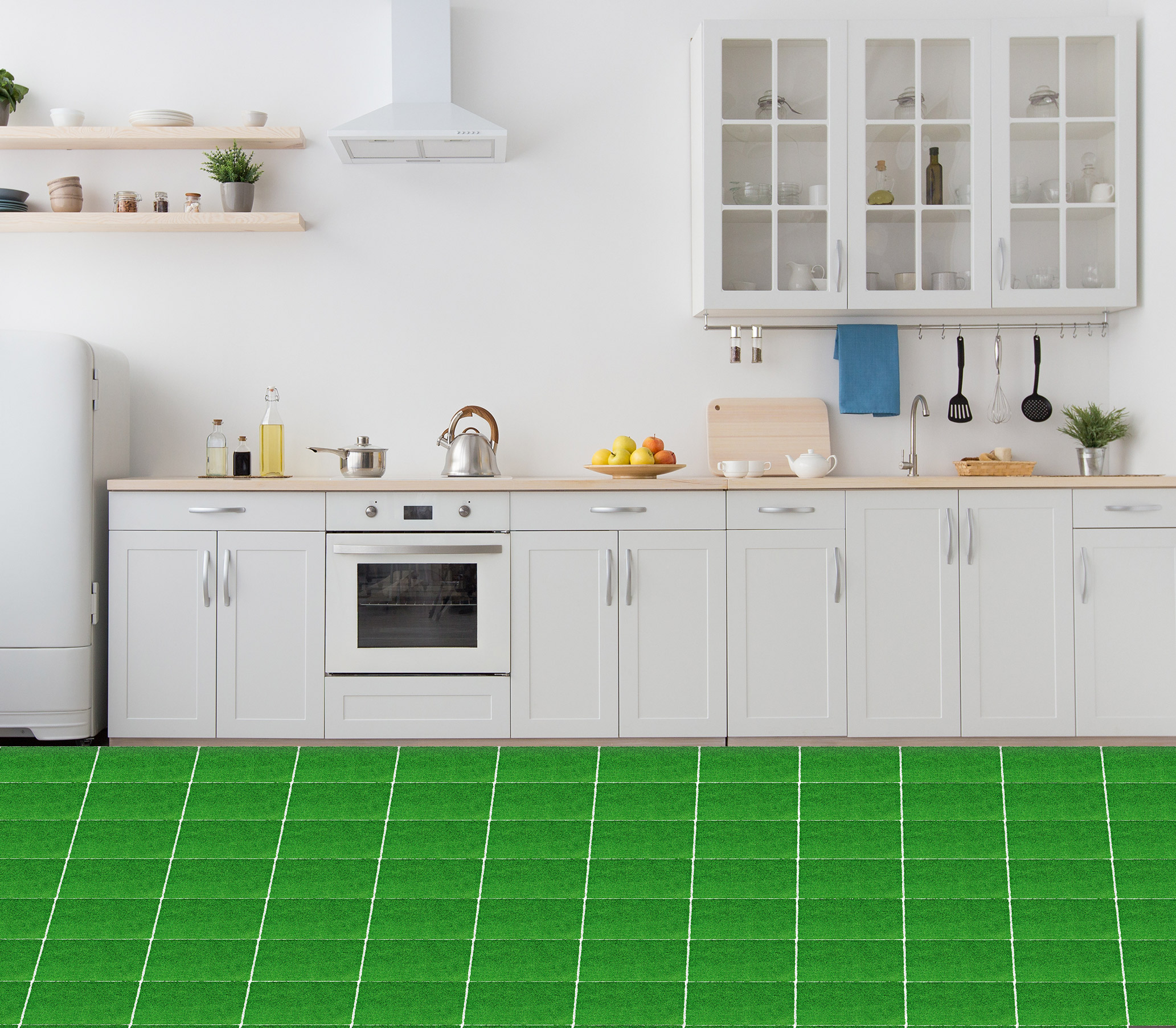 Samoprzylepny WINYL PCV 30x30 ZIELONA TRAWA NATURA Producent inny