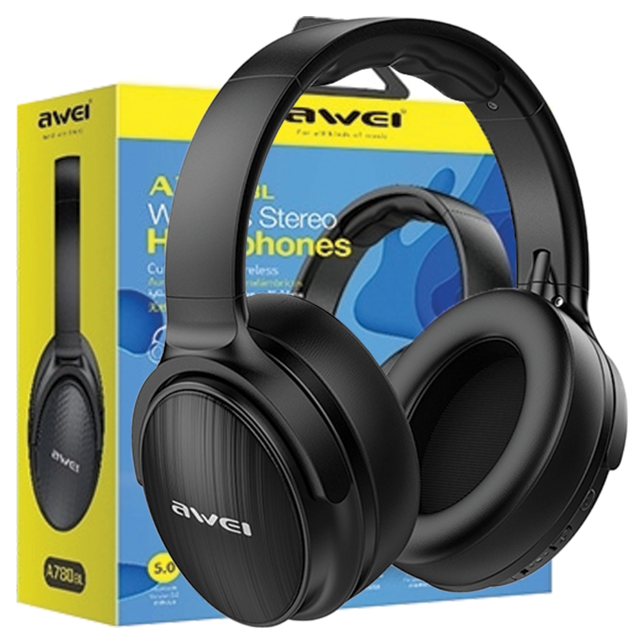 Awei Bluetooth sluchátka do uší A780BL černá/černá