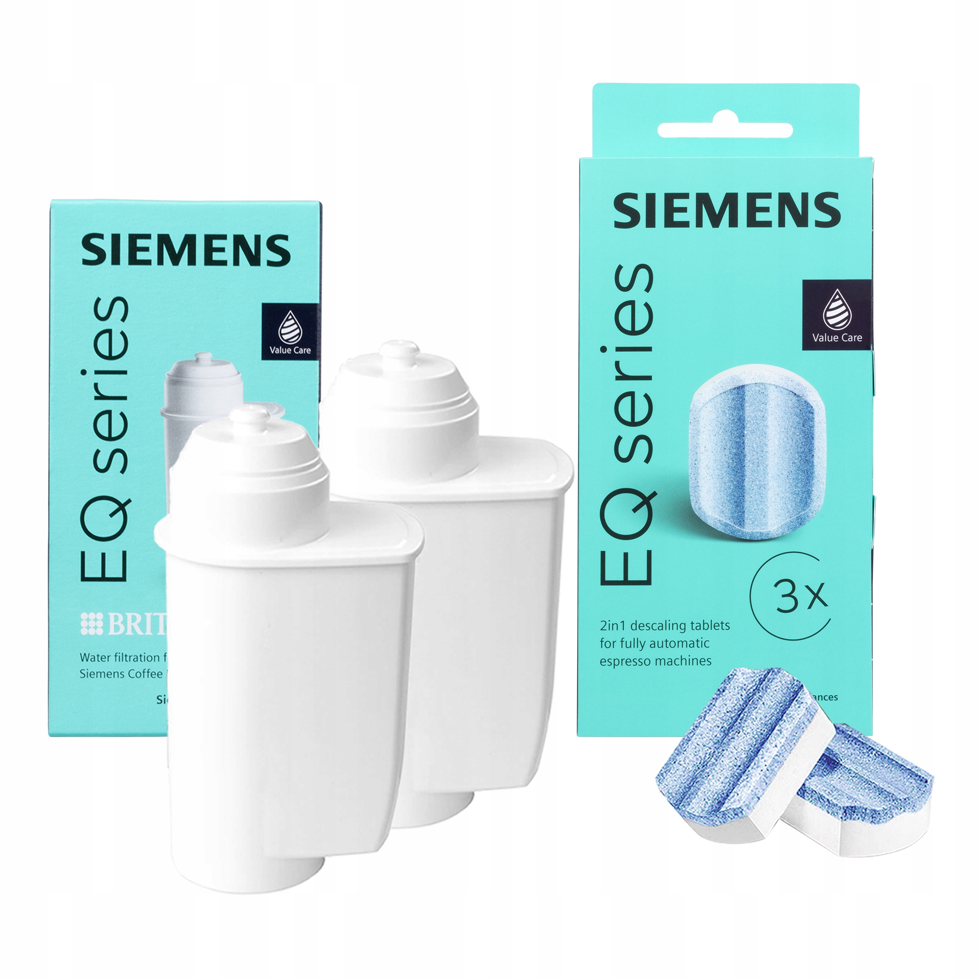 2x Filtr do kávovaru Siemens Intenza Odvápňovací tablety TZ80002