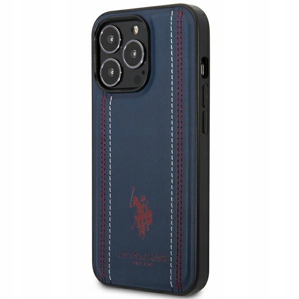 Us Polo Assn. Etui Leather Stitch Do Iphone 14 Pro 6,1 Ochrona