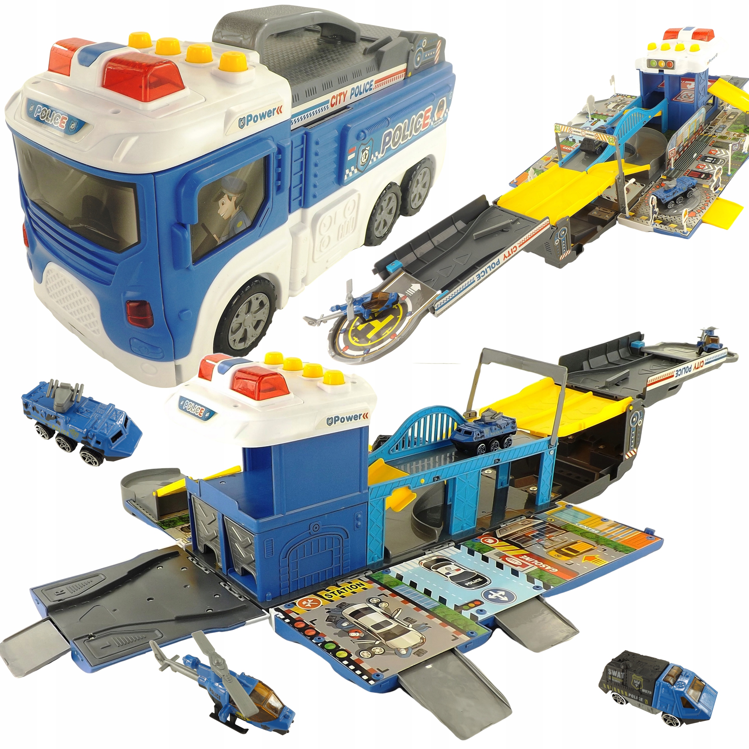 БОЛЬШАЯ МАШИНА ПОЛИЦИЯ ДЕГРАДИРУЕТ В ГАРАЖ 2 в 1 56