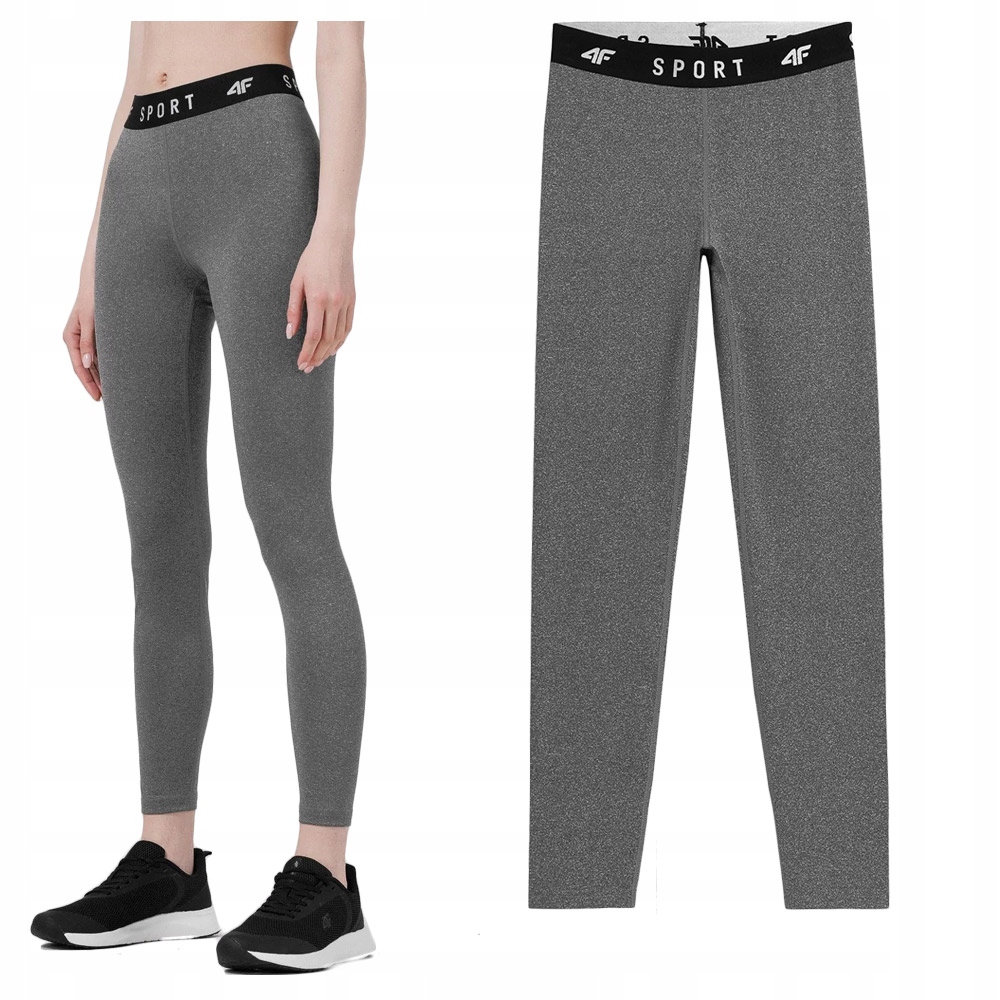 

4F Legginsy Damskie SPDF351 Rozmiar Szare M