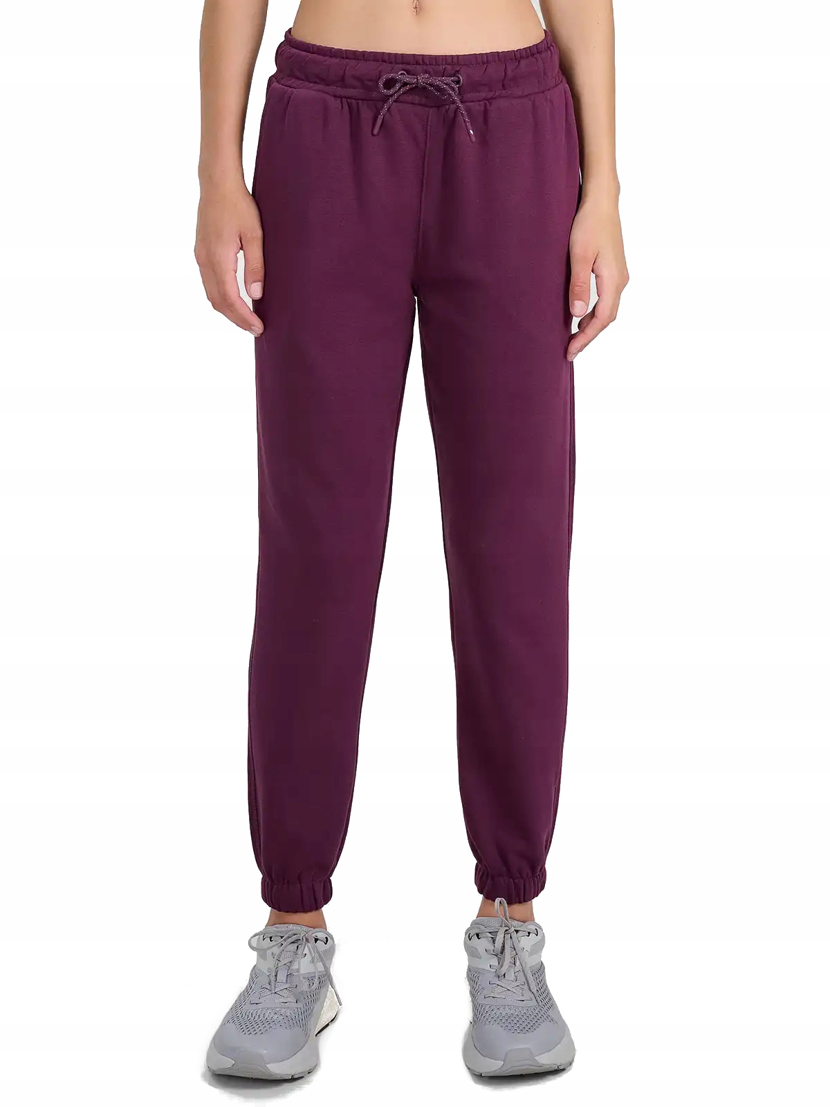 Damskie spodnie dresowe 4F TROF1421 burgund 60S L