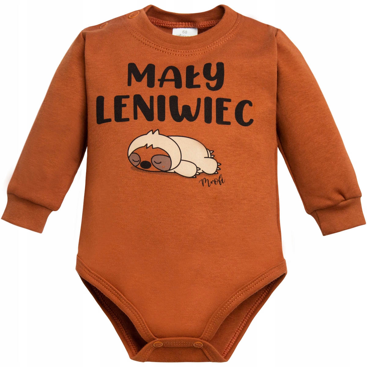 BODY długi rękaw MAŁY LENIWIEC 104 bawełna Mrofi