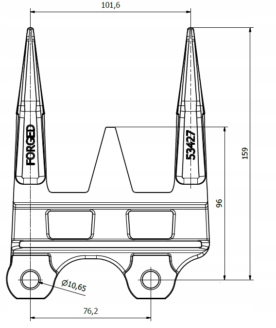 Trojitý bajonet Radura John Deere H213405