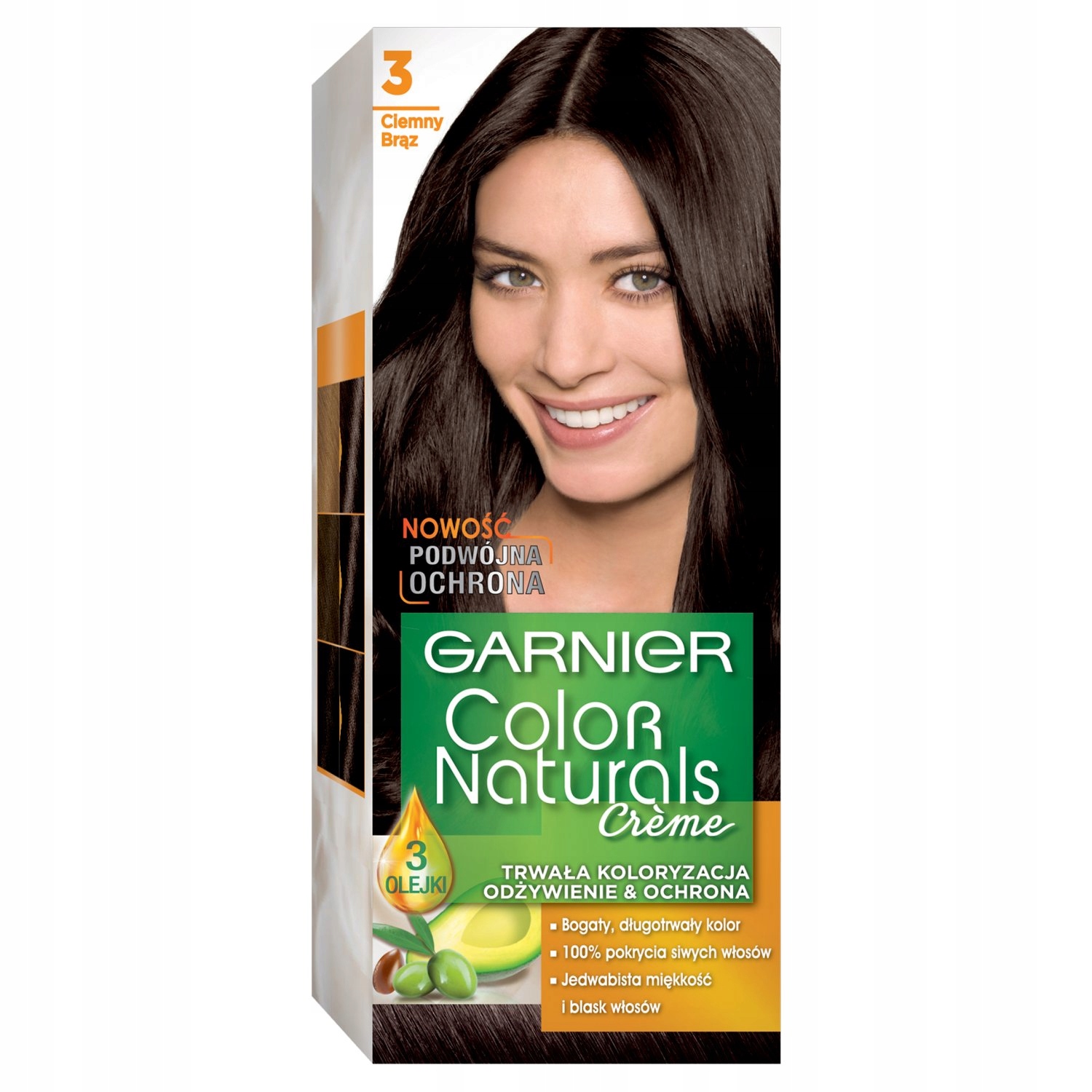 

Garnier farba Color Naturals 3 Ciemny brąz