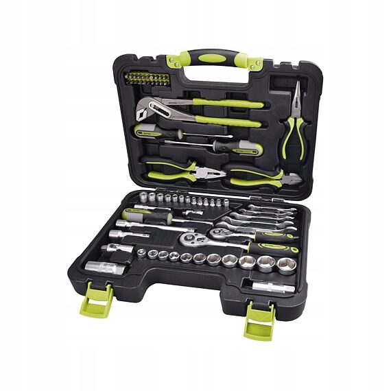 Extol Craft sada náradia 65ks, gola 1/4"+3/8", ručné náradie 6598