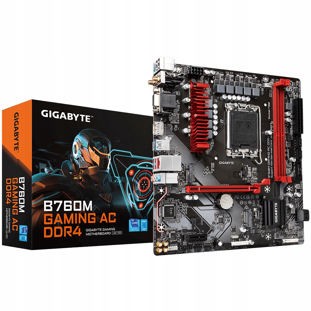 Gigabyte B760M Gaming Ac DDR4 , Intel B760, LGA1700, 2xDDR4, mATX B760M…