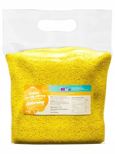Levně Cukr na cukrovou vatu Žlutý Přírodní 5kg sáček