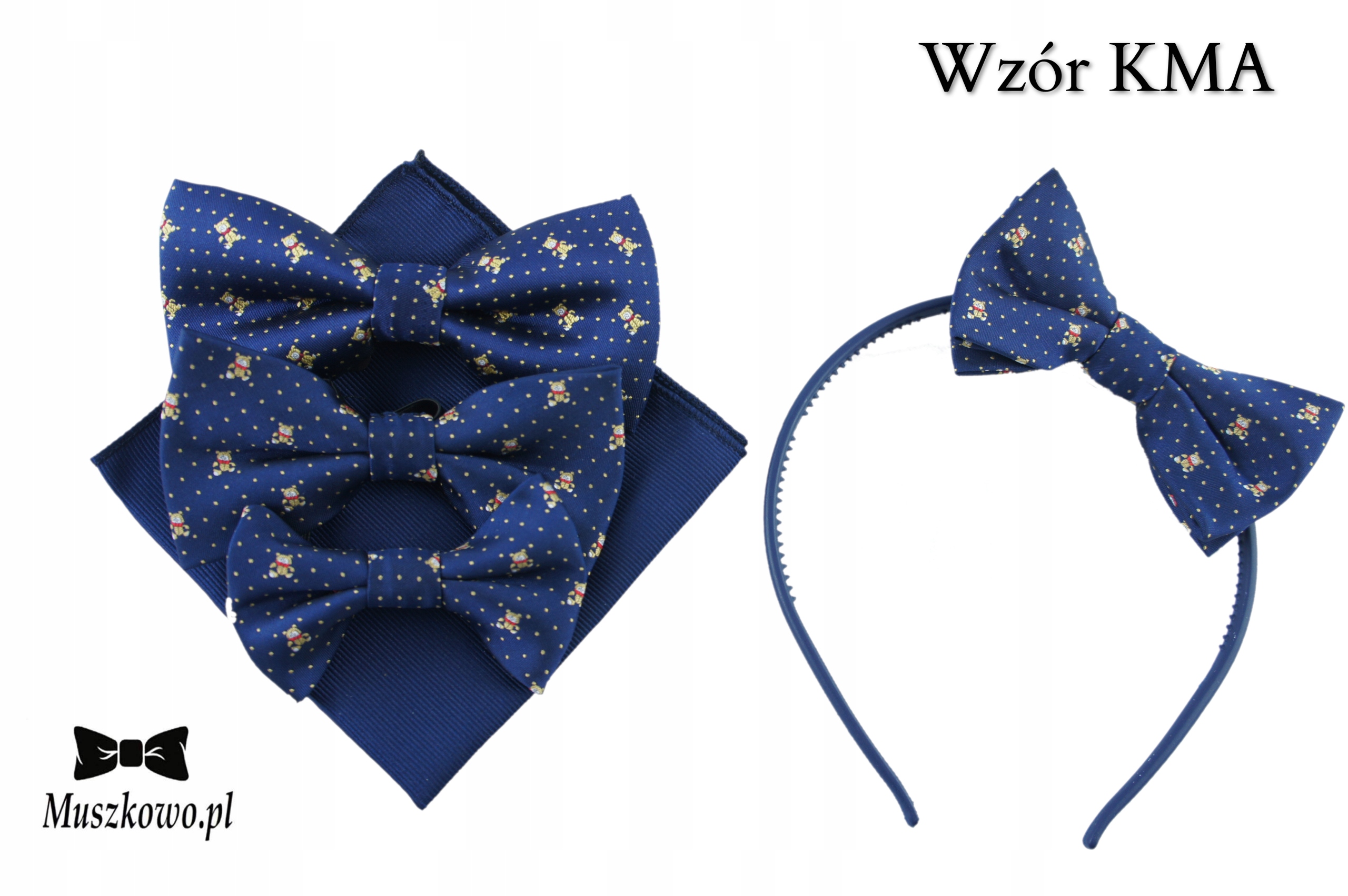 MISIE Muszka dziecięca 1-10lat granat DLA CHŁOPCA Marka Inna marka