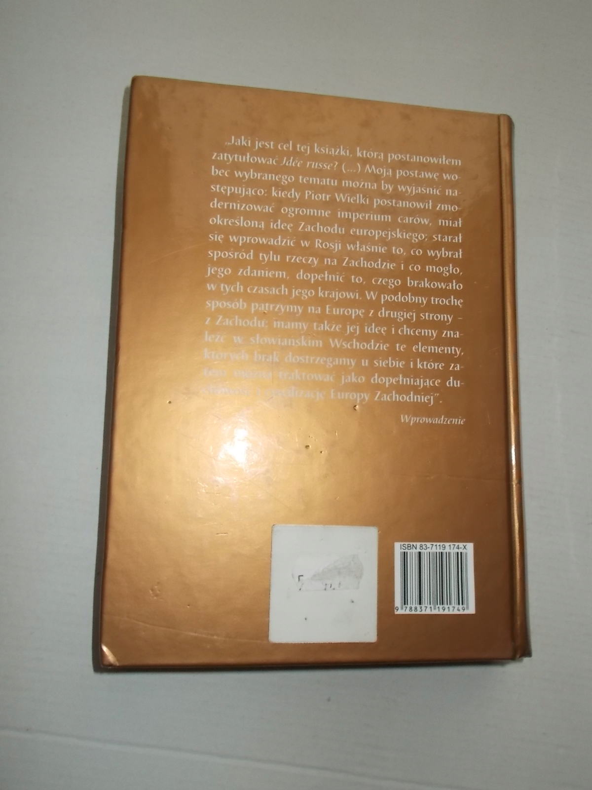 MYŚL ROSYJSKA SPIDLIK Język publikacji polski