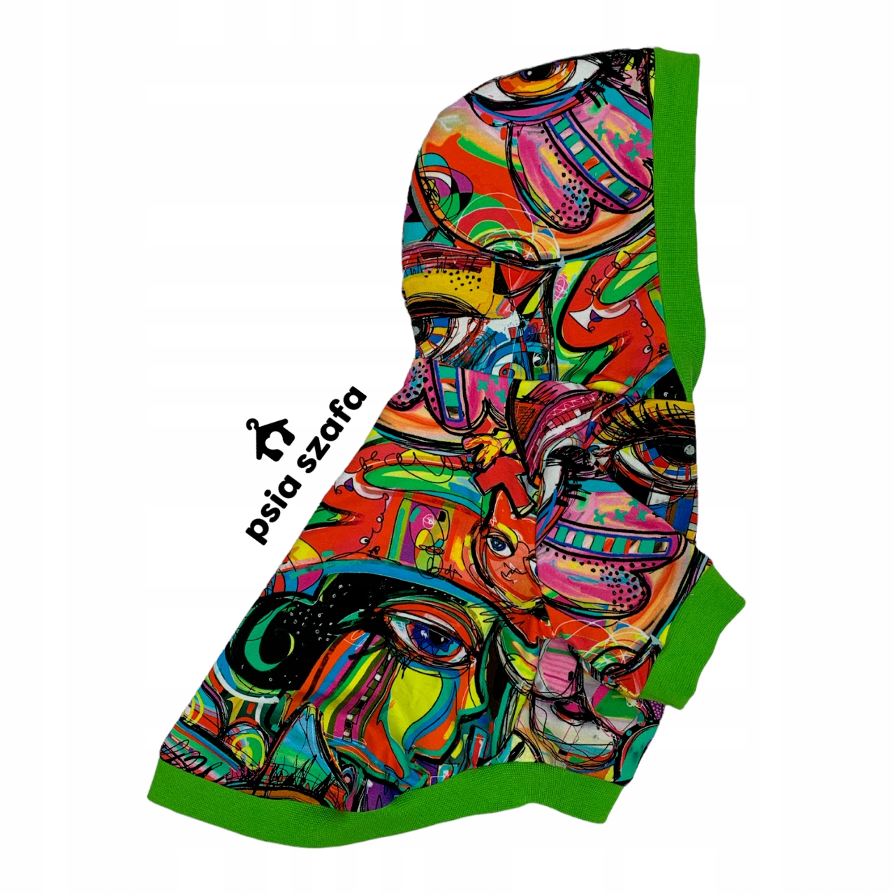 Levně Mikina pro psa s kapucí Mozaika XL