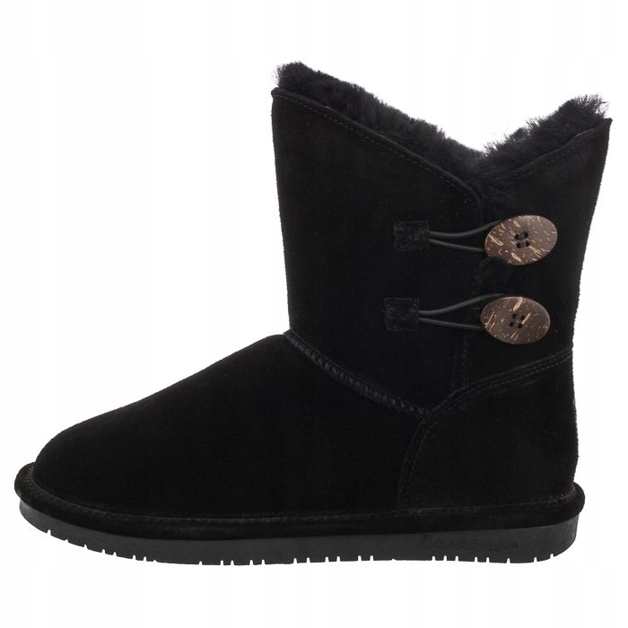 Bearpaw Černé Semišové Sněhule S Zateplením Na Zimu 41 6LA