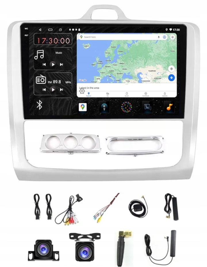 Rádio Navigácia Carplay Gps Android Ford Focus 2004-2011 6GB 128GB Sim