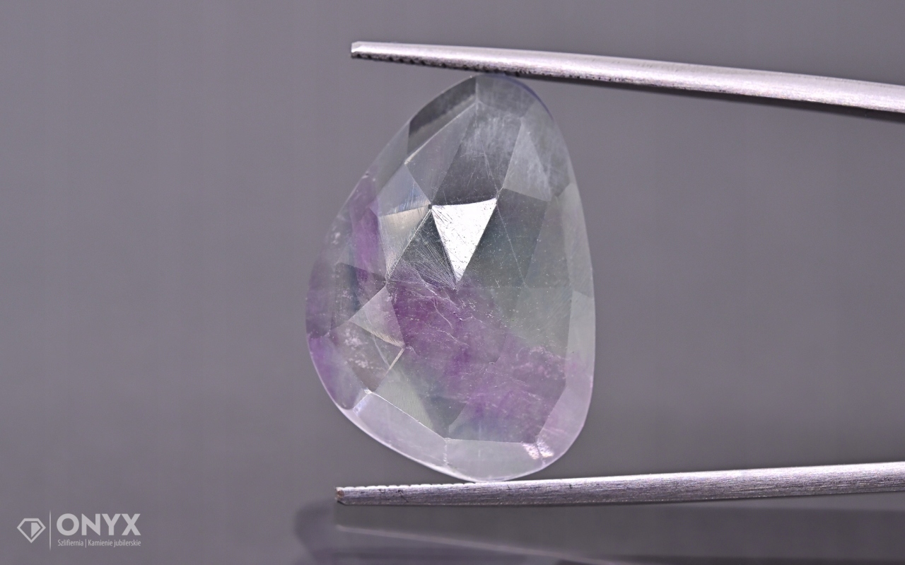 Fluorit fazetovaná nepravidelná růžice 23x16,5 mm