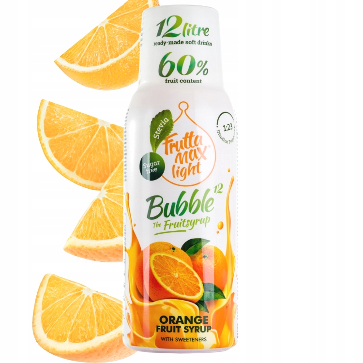 Syrop do saturatora koncentrat Fruttamax 500 ml POMARAŃCZA LIGHT