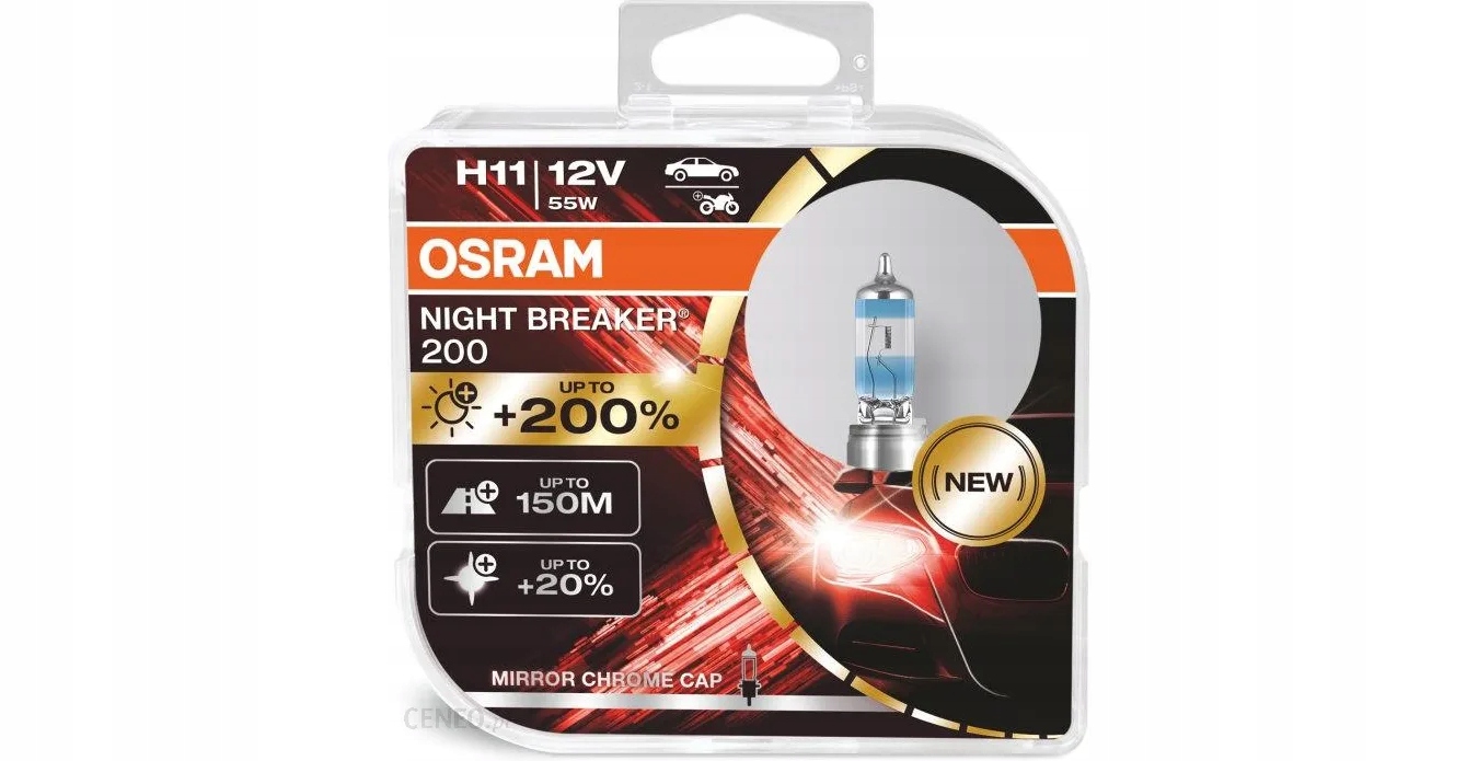 ŻARÓWKA H11 NIGHT BREAKER +200%