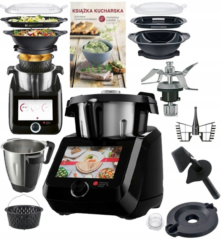 Robot Lidlomix Monsieur Cuisine Smart 1200W WiFi Black Najnowszy 2025 Pl