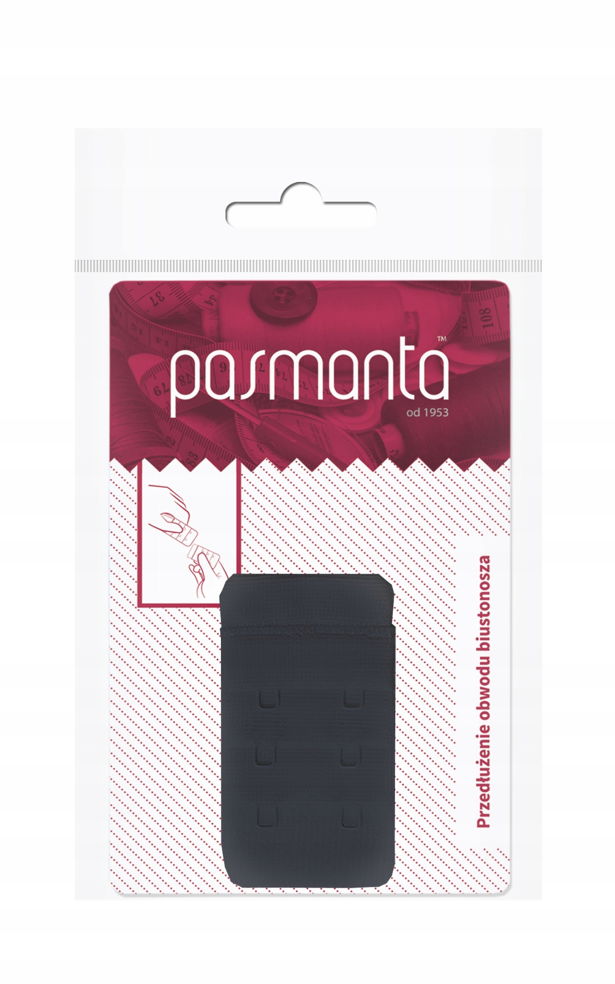 

Zapięcie Przedłużenie biustonosza dwurzędowy black