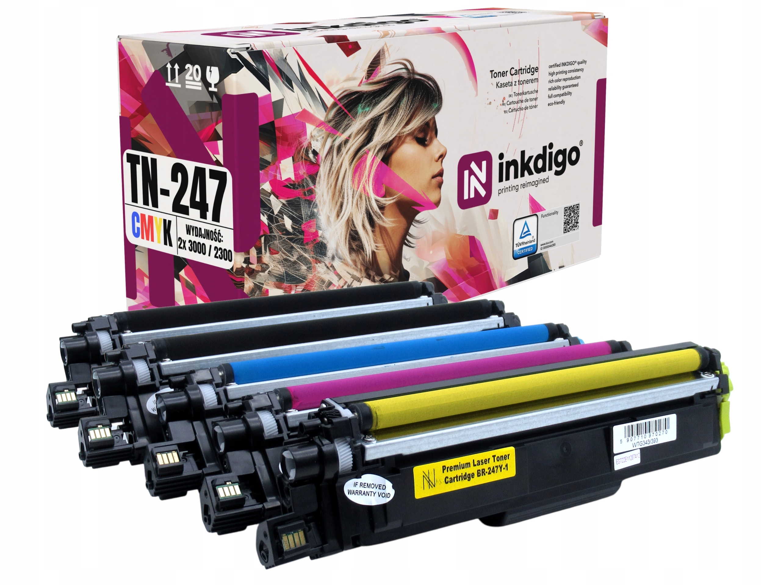 5x pro Brother DCP-L3510CDW DCP-L3550CDW HL-L3210CW HL-L3230CDW HL-L3270CDW