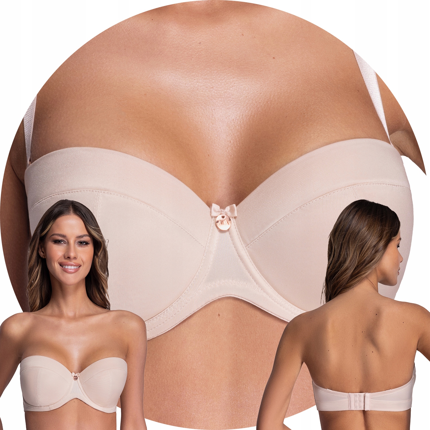 Ava 1787 Last Night Maxi béžová 95D béžová Podprsenka bardotka