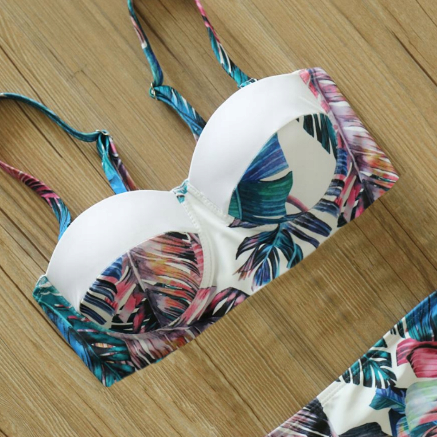 STRÓJ KĄPIELOWY MODELUJĄCY WIĄZANY KOMPLET BIKINI DWUCZĘŚCIOWY PLUS SIZE XL Fason majtek maxi