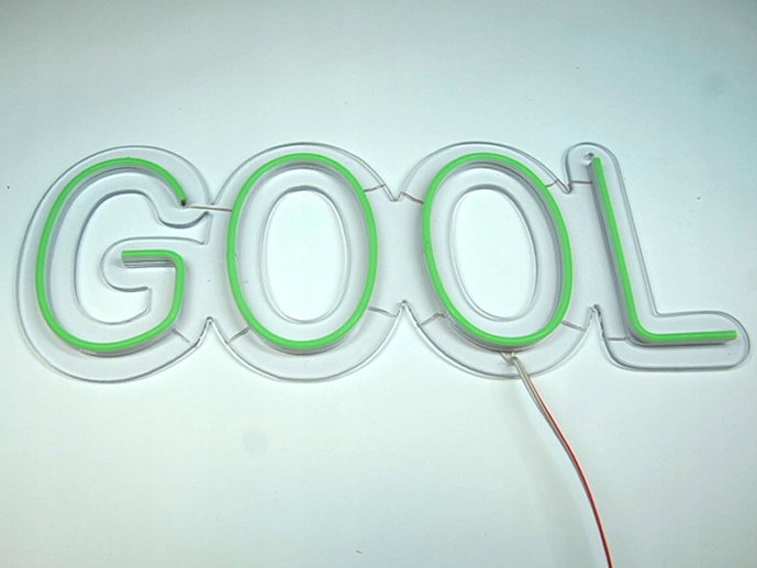 NGOOL NAPIS GOOL NEON LED FLEX ZIELONY 500X200MM Materiał inny