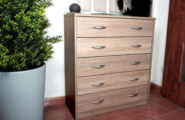 SZAFKA NA BUTY KOMODA DO PRZEDPOKOJU PIĘĆ PÓŁEK 74x85x35 cm Szerokość mebla 74 cm