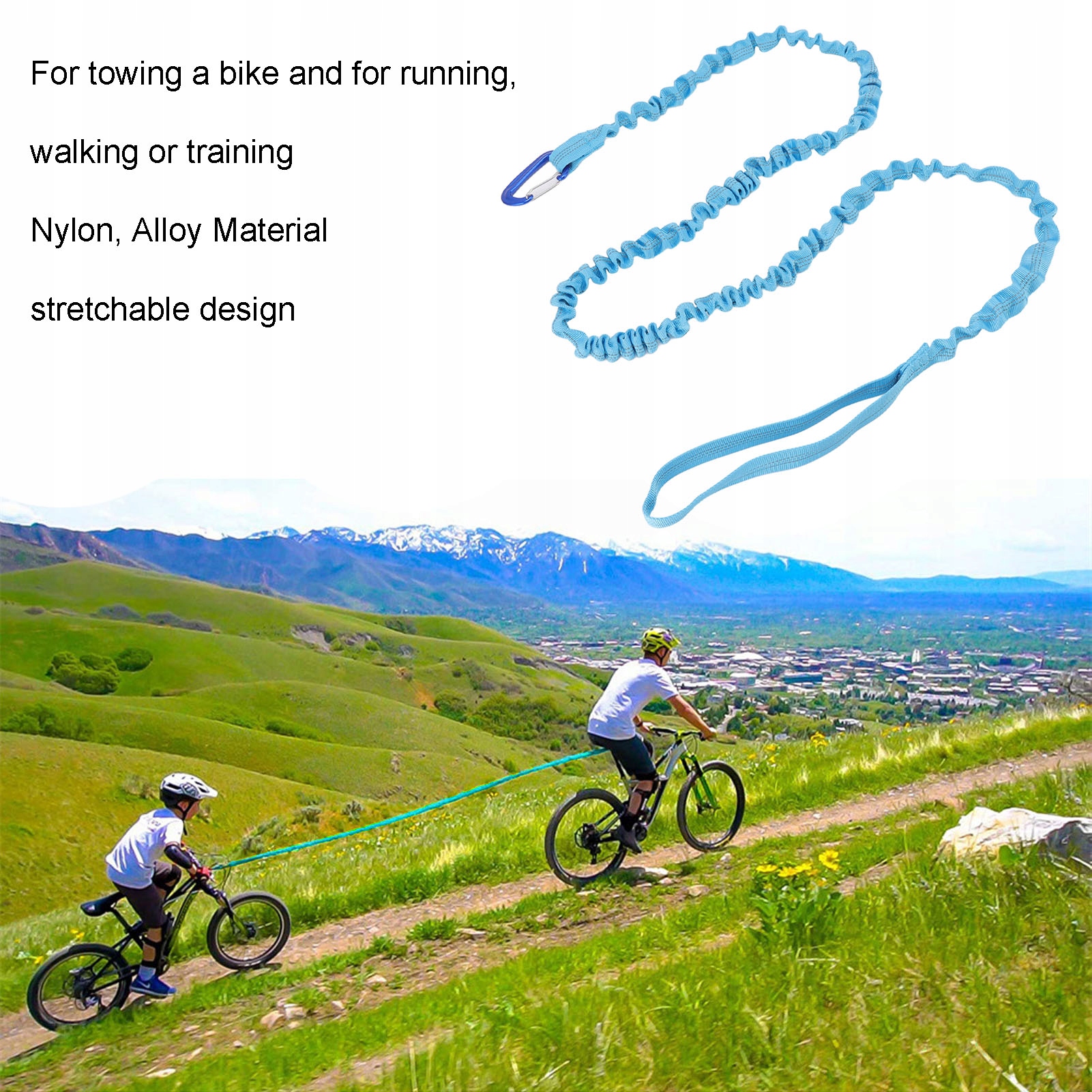 LINA LINY DO HOLOWANIA ROWERU SZNUR NIEBIESKI 3M Stan opakowania oryginalne