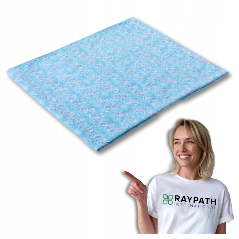 Ręcznik Niebieski do Kąpieli Basen Plaże Siłownie Plażowy 150x70cm Raypath