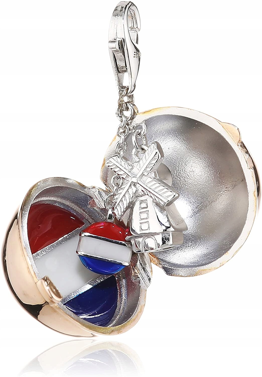Esprit Charms srebrny Wydrukowane logo W stylu casual Biżuteria Charmsy 