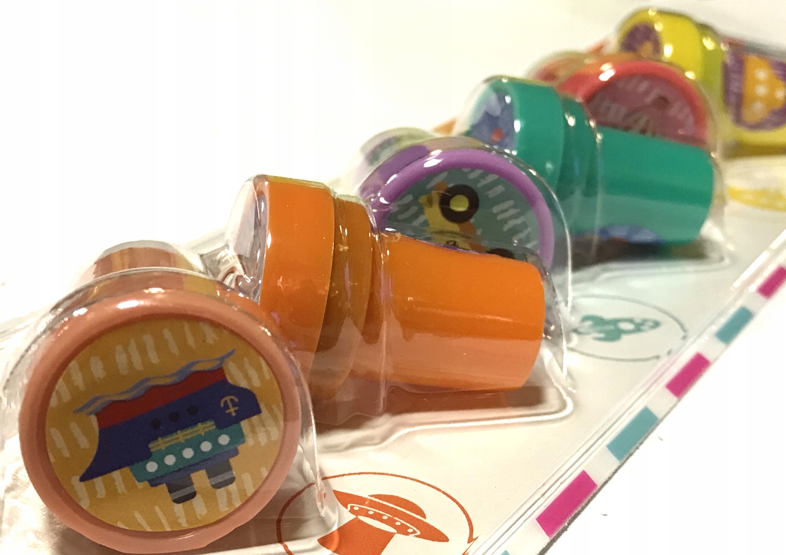 stemple stempelki dla dzieci mix statek pojazd 6sz