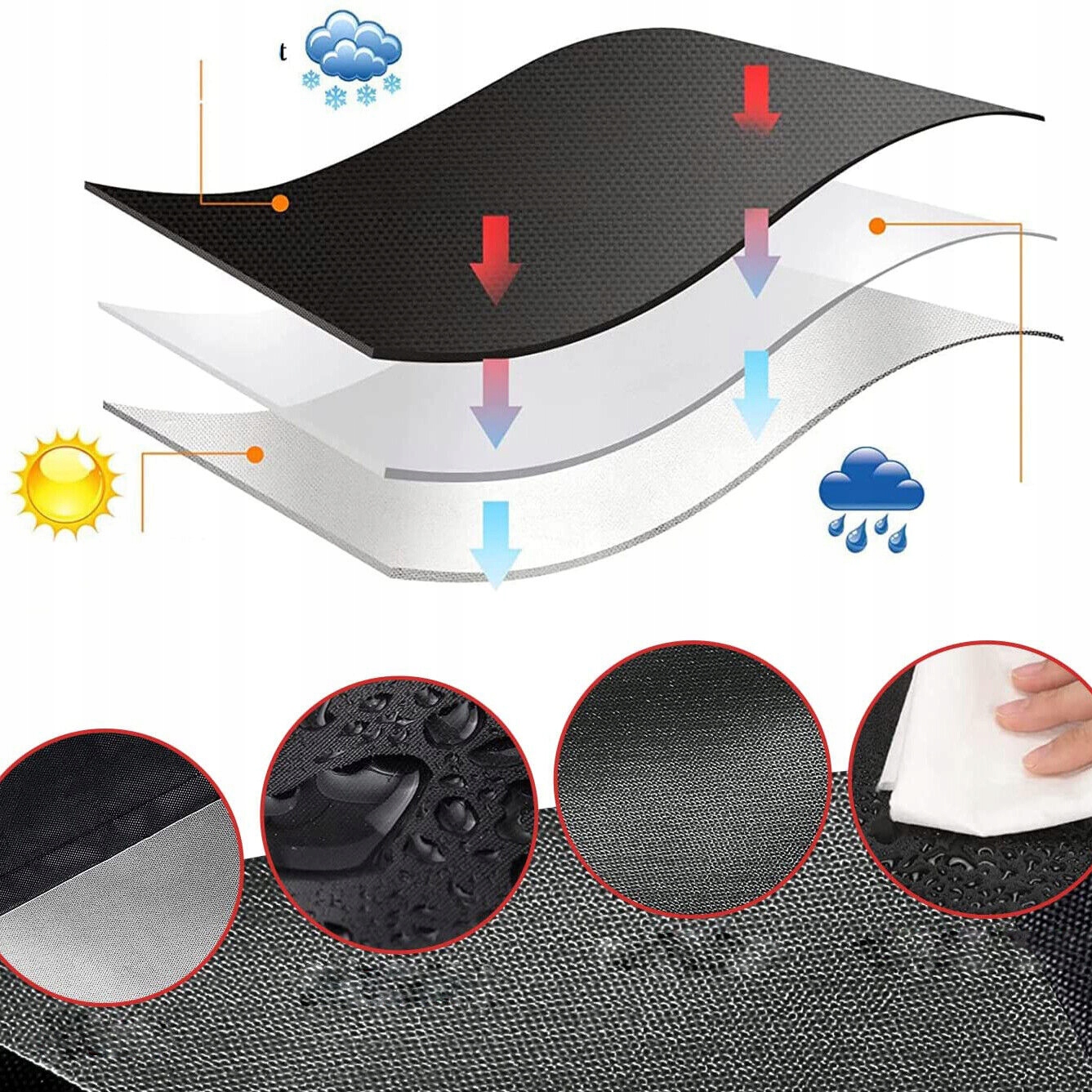 POKRYWA ZBIORNIKA IBC NA WODĘ NA WODĘ 1000L-OXFORD Marka bez marki