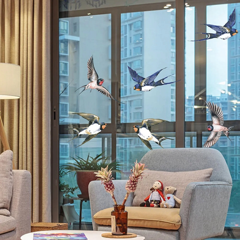 Birds Collision Warning Window Stickers 12 pcs Marka inny