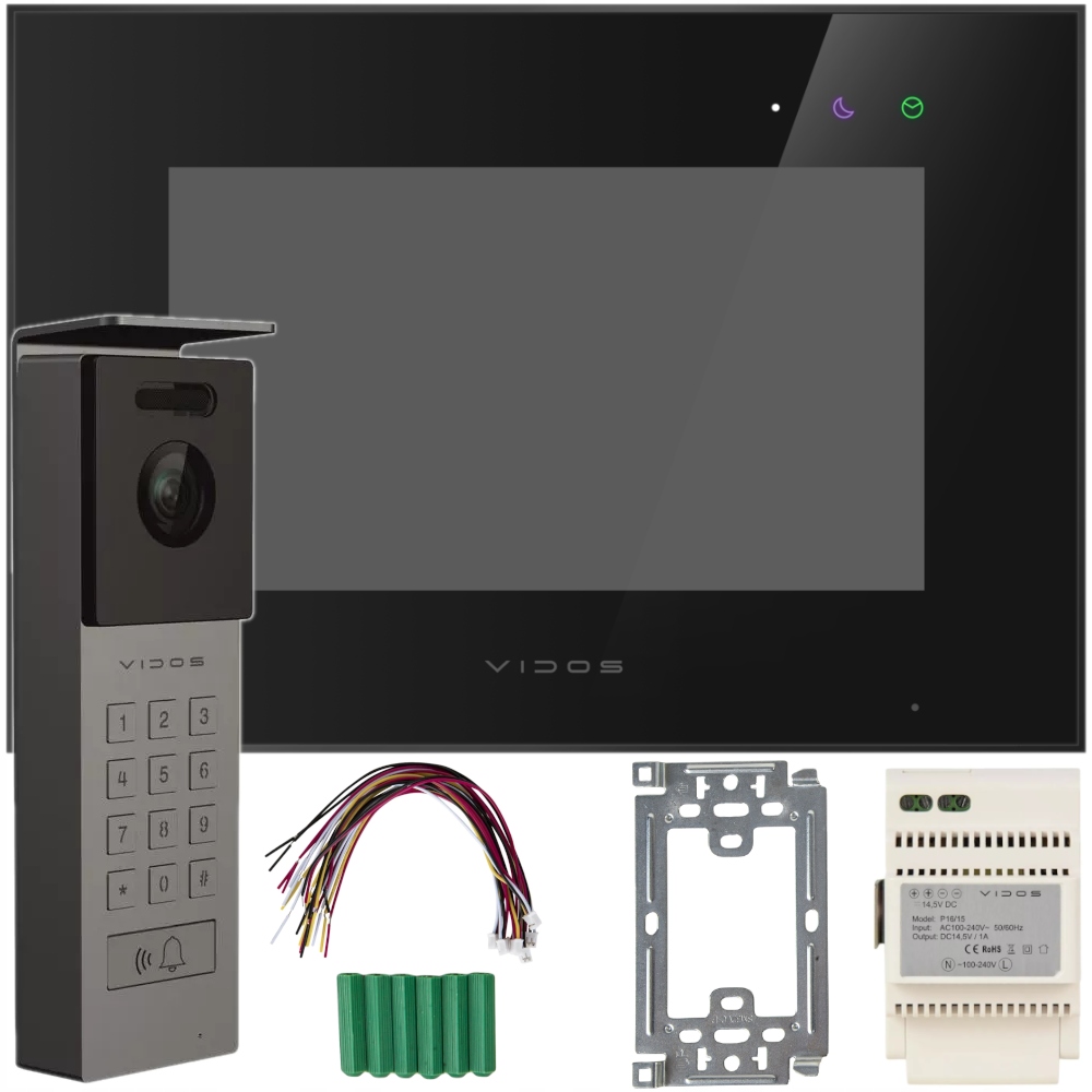 Monitor Wideodomofonu Vidos X M10B-X S12D czarny 7" Głośnomówiący