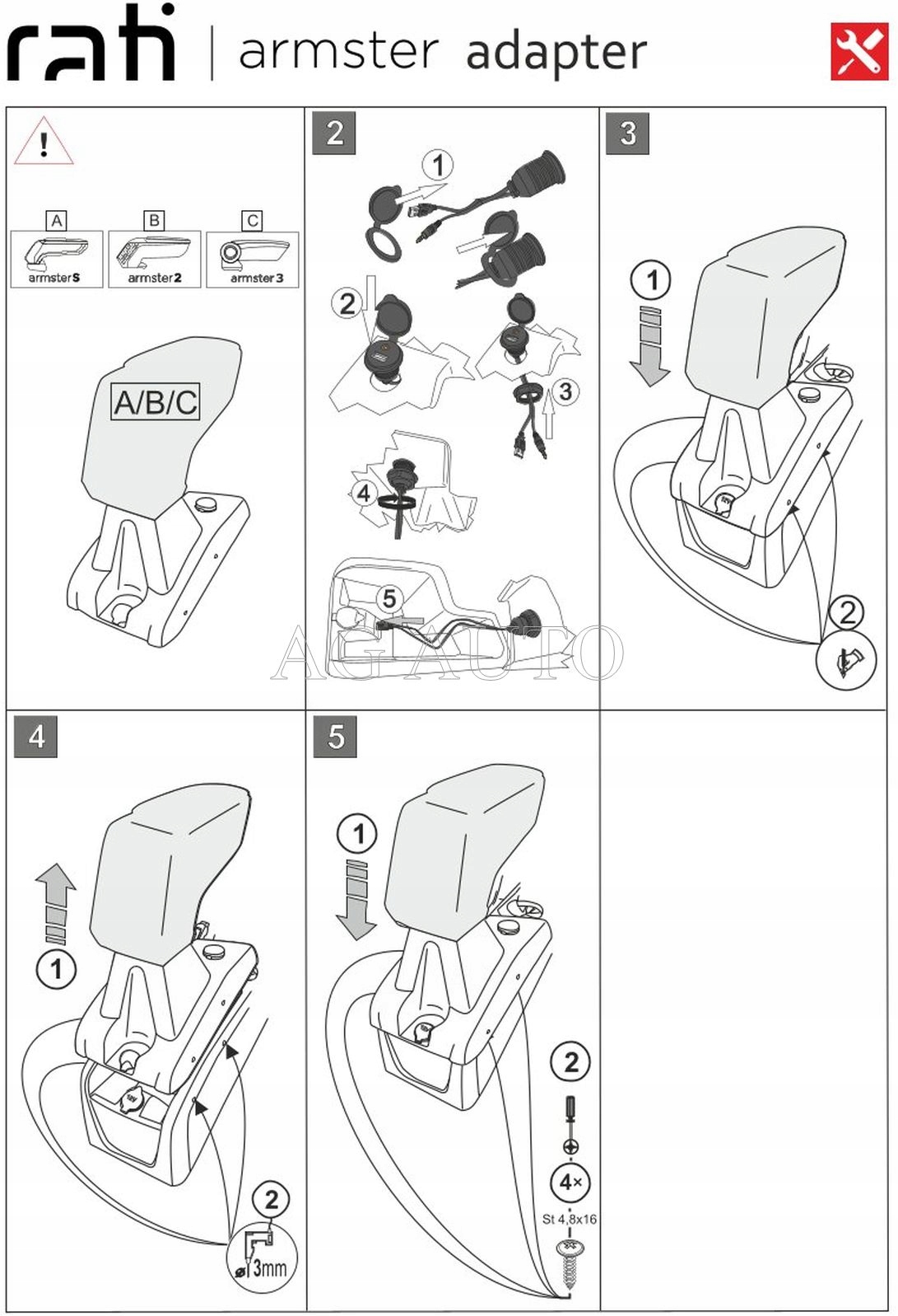 Podłokietnik STANDARD Ford Connect II 2018- , +USB EAN (GTIN) 5998167753257