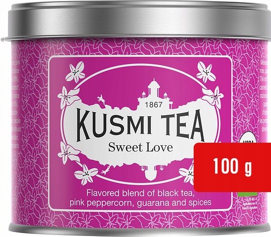 Herbata Czarna Kusmi Sweet Love z Przyprawami na Walentynki Zimowa