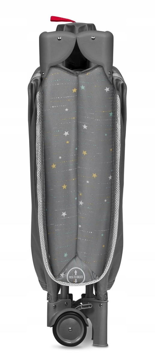 LIONELO STEFI PLUS ŁÓŻECZKO TURYSTYCZNE DWUPOZIOMOWE GREY MULTICOLOR Długość 125 cm