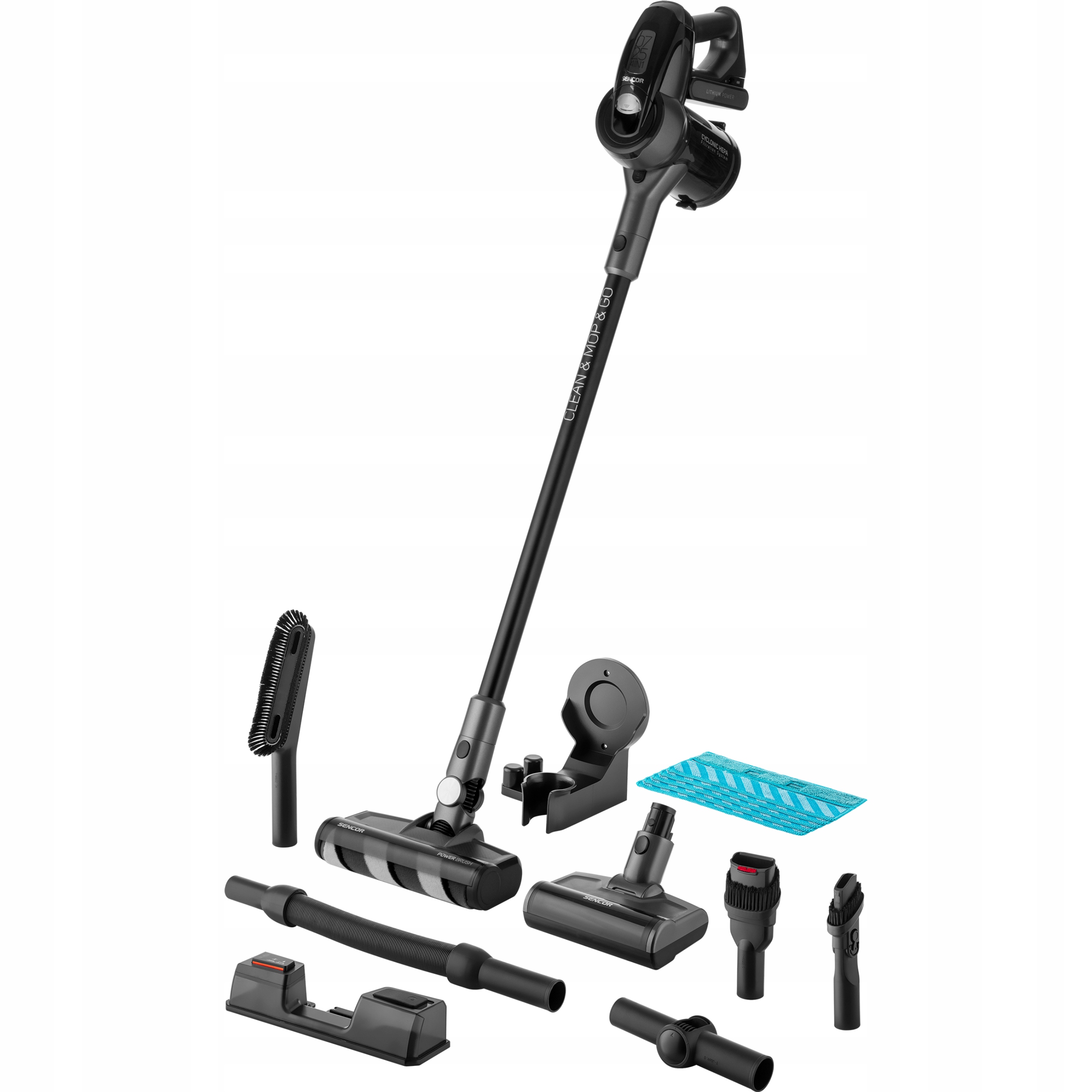 Odkurzacz pionowy Sencor SVC-0725BK czarny Praca na mokro tak