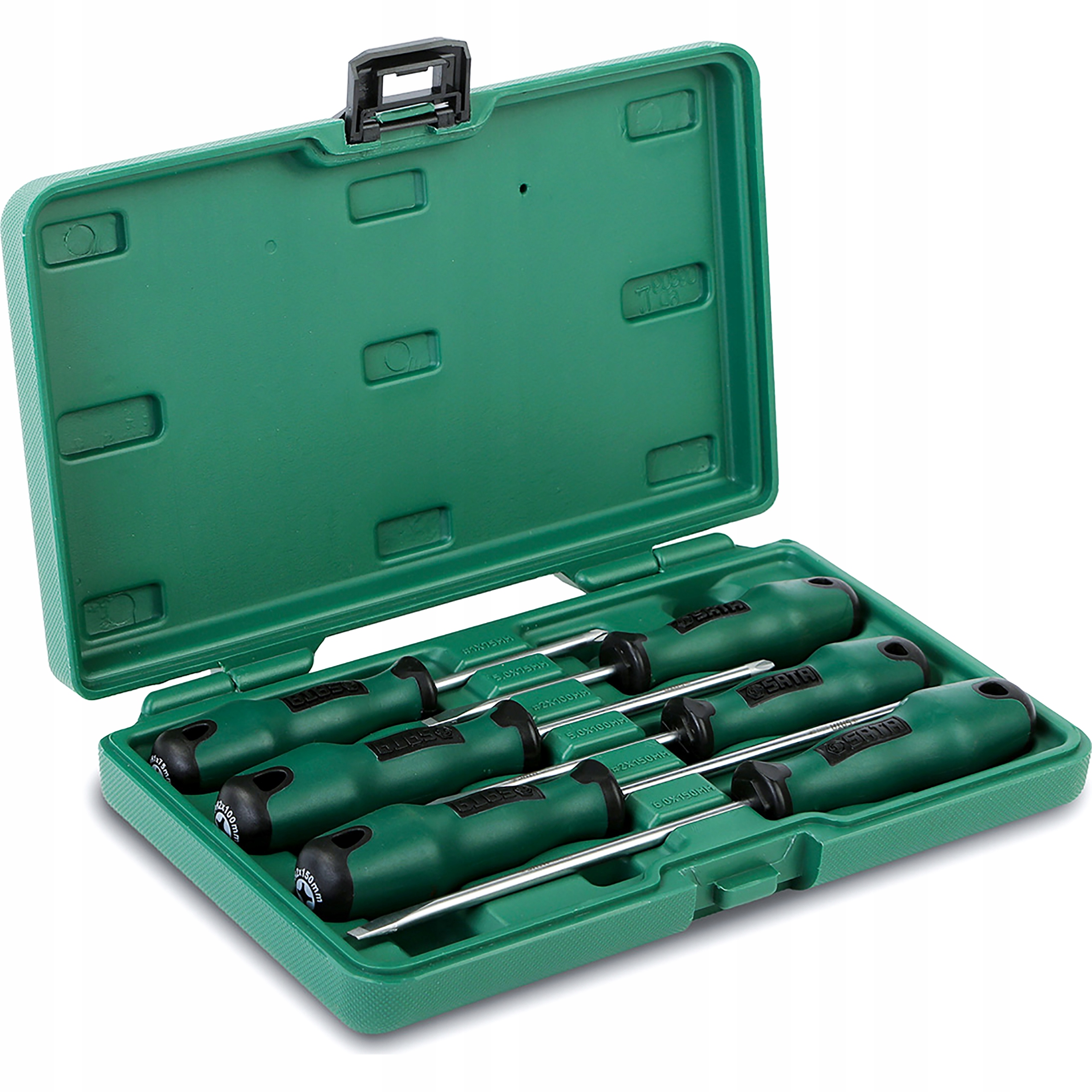 НАБОР ИЗ 6 ПЛОСКИХ КРЕСТООБРАЗНЫХ ОТВЕРТОК PH SATA