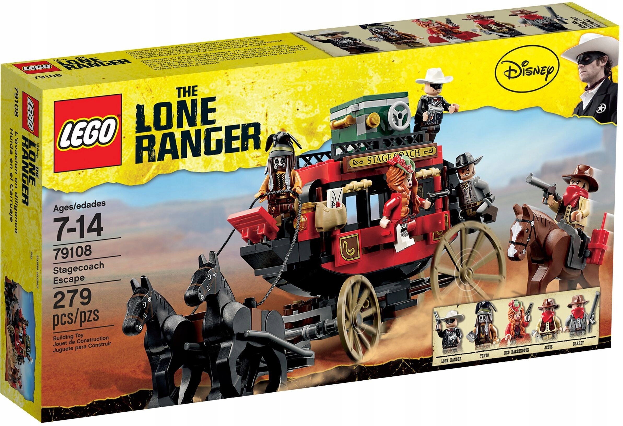 Lego Lone Ranger 79108 Útěk z dostavníku Nové